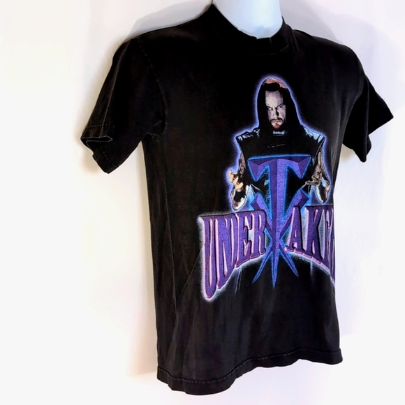 Vintage Genuine Official 1997 Undertaker Tee with WWF Tag - Size S Small Unisex - Picture 3 of 10